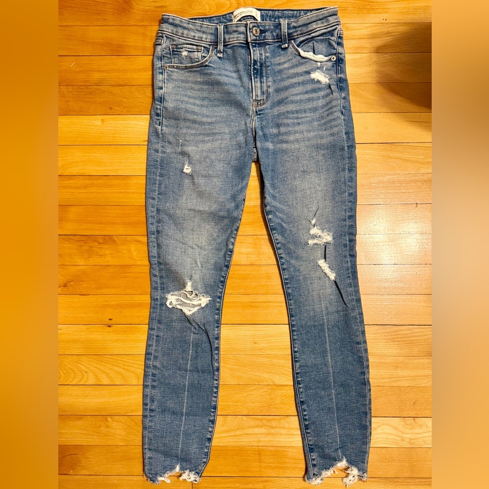 Abercrombie & Fitch Mid Rise Super Skinny Ankle